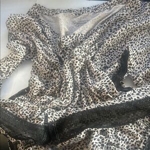 For bundles only - Victoria's Secret modal sleep dress lace long sleeve Leopard